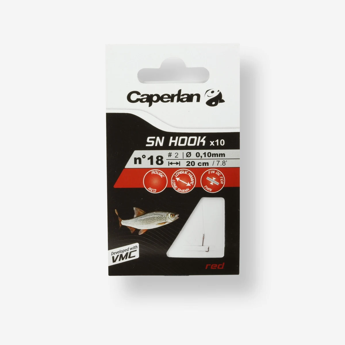 CAPERLAN Montované rybárske háčiky SN Hook červené 20 · záber 1