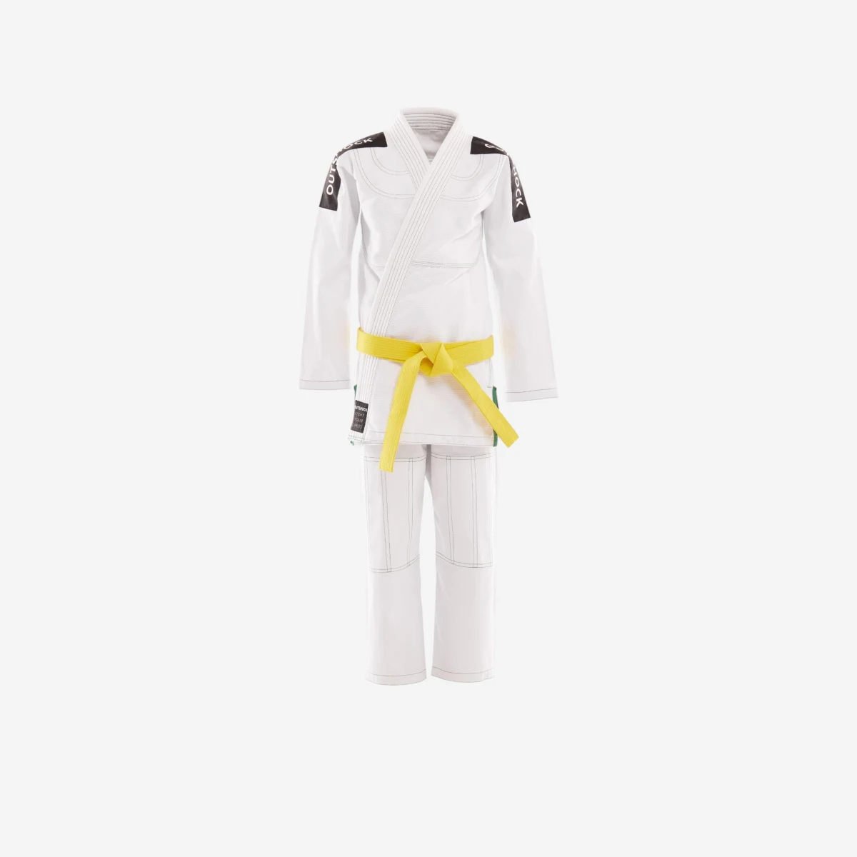 OUTSHOCK Detské kimono na brazílske džiu-džicu 500 biele M4 (145-155 cm) · záber 1