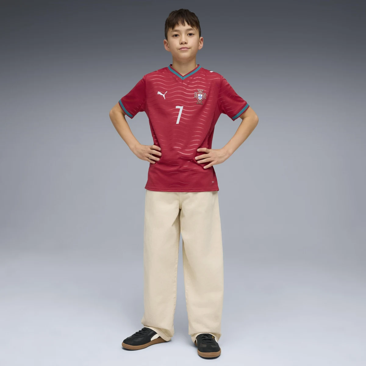 PUMA PUMA replika detského domáceho dresu Portugalsko na MS 2026 Ronaldo 7 7-8 r (128 cm) · záber 2