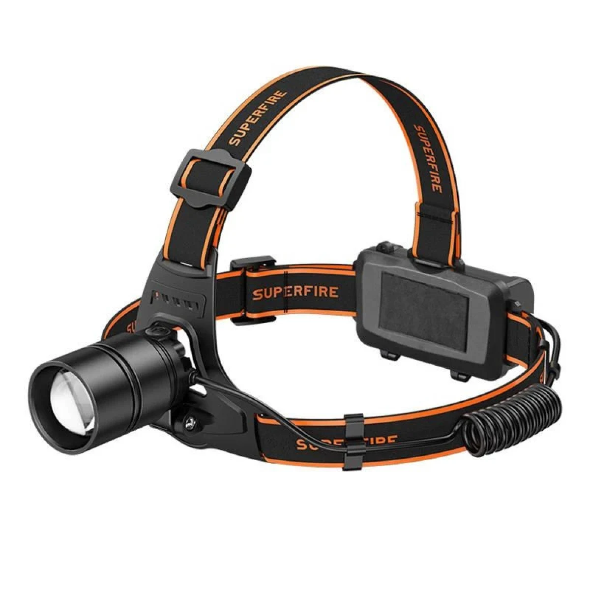 Superfire čelovka HL71, 500 lm, USB · záber 1