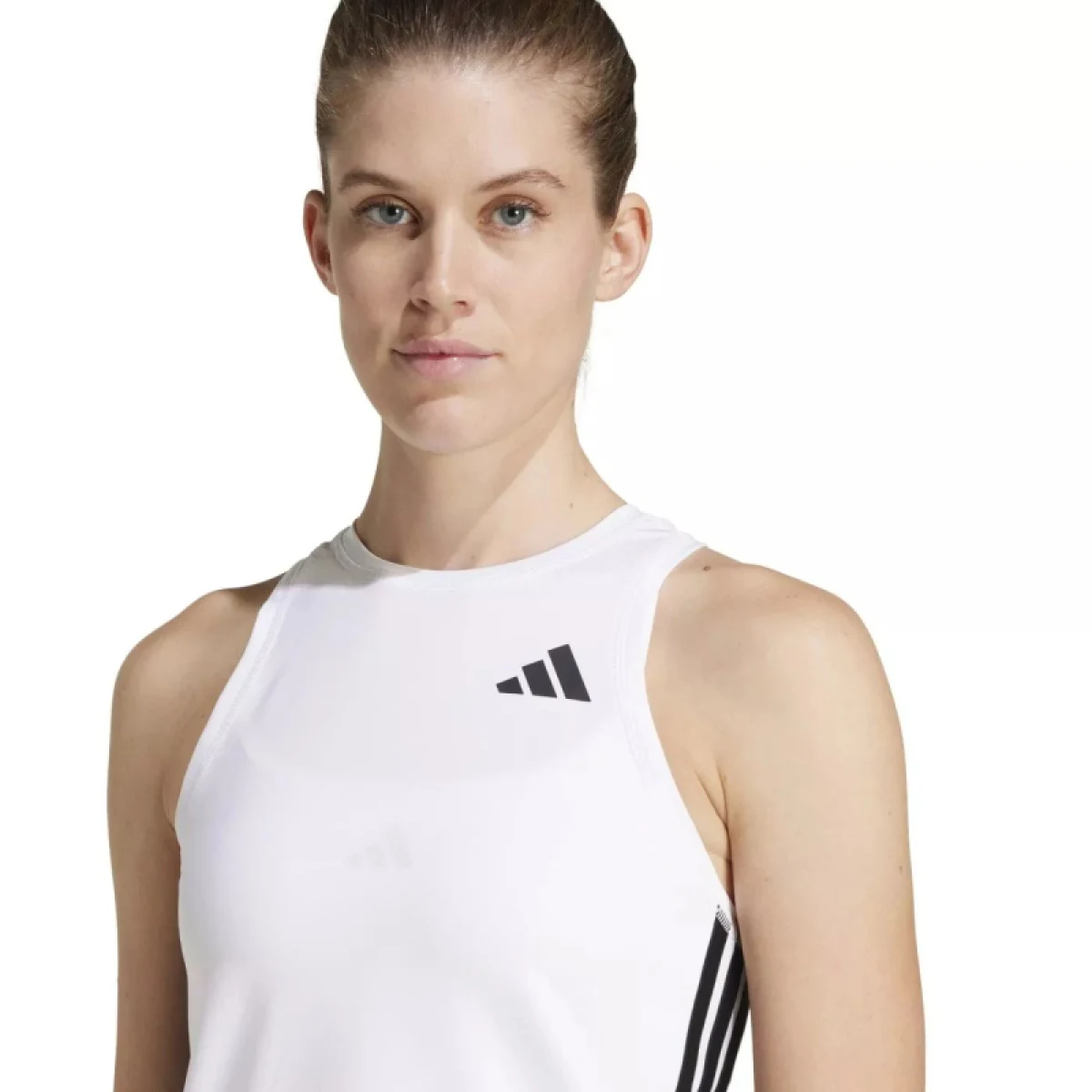 Dámske tréningové tielko ADIDAS WE 3S TK WHITE BLACK · záber 2