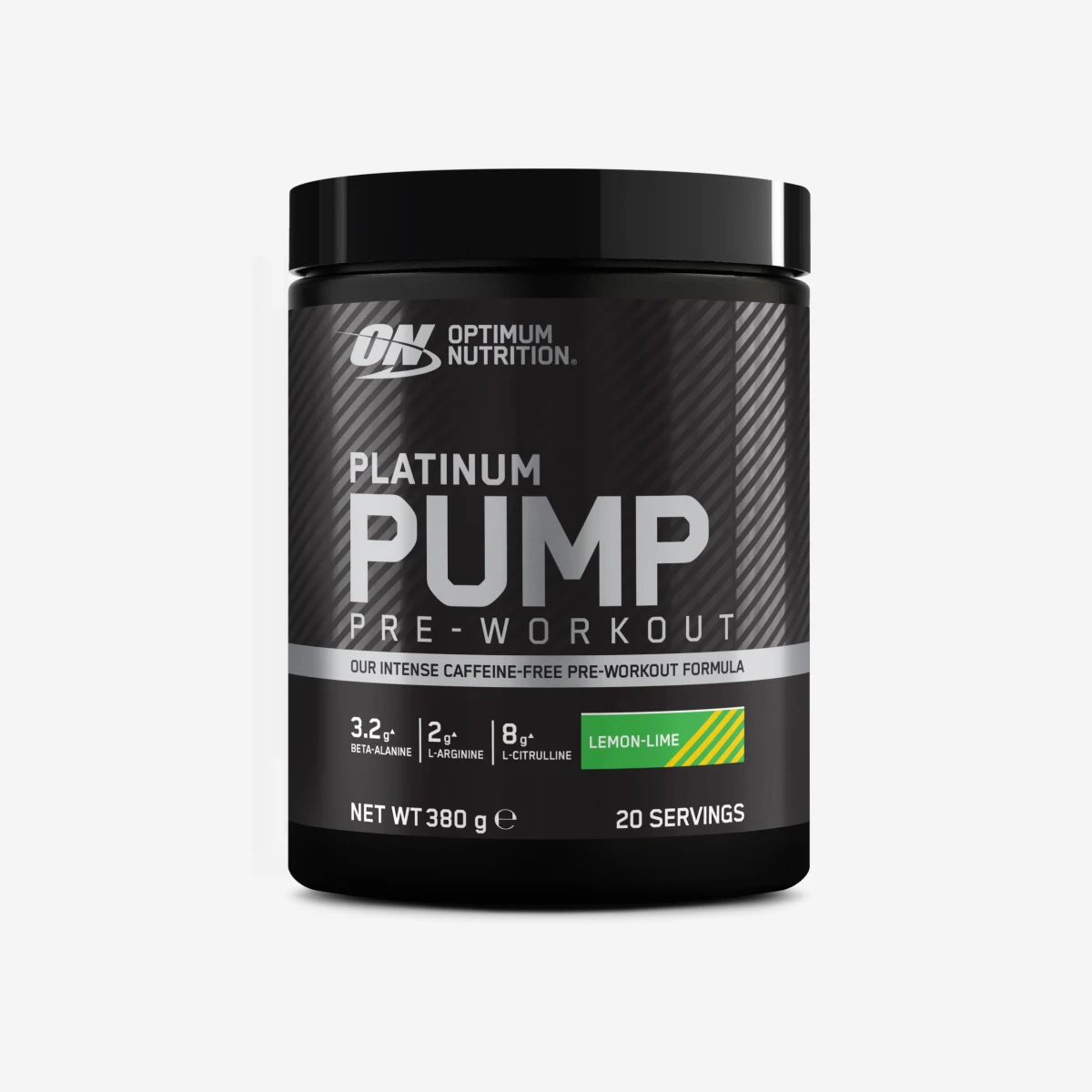 OPTIMUM NUTRITION ON Platinum Pump predtréningový prípravok bez kofeínu s príchuťou citróna 380 g bez · záber 1