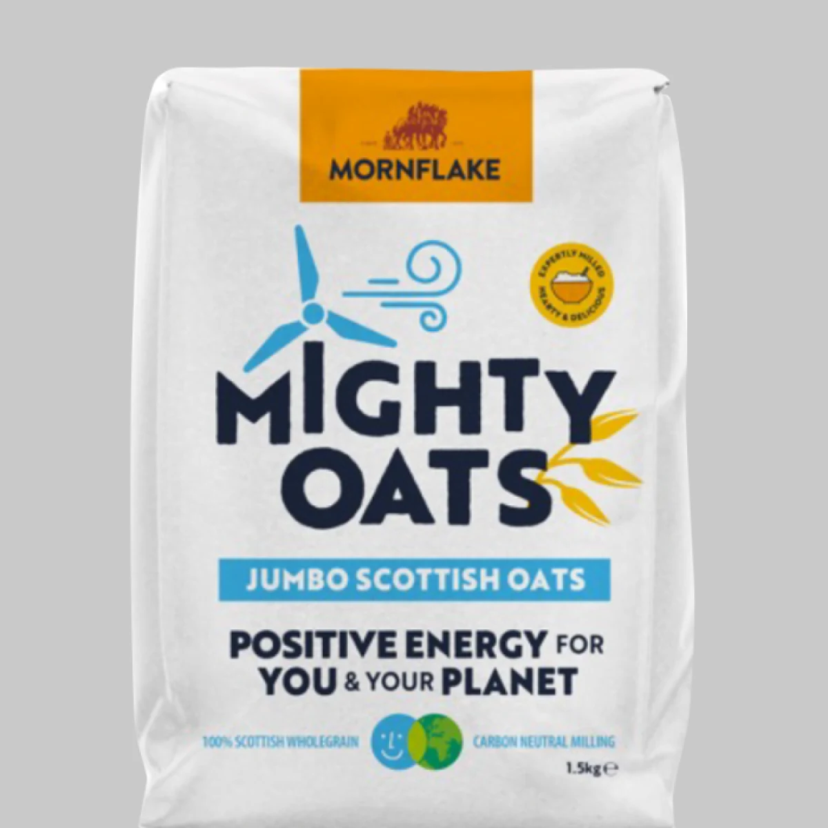 Пълнозърнести овесени ядки Scottish Jumbo Oats 1,5 kg - Mornflake · záber 1