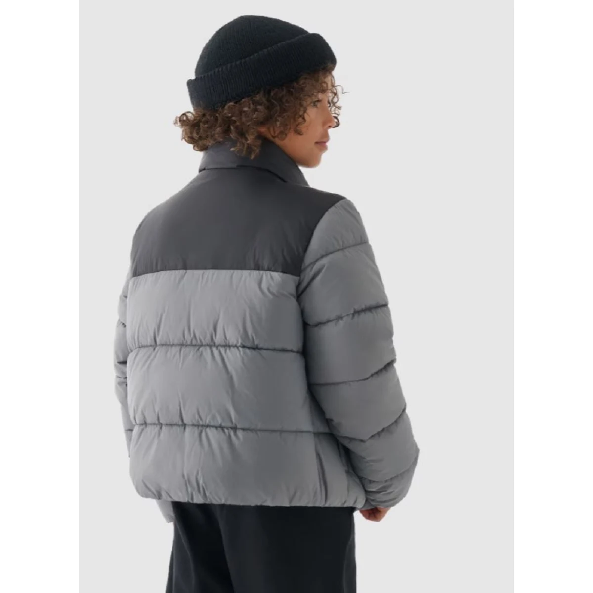Chlapecká bunda 4F JUNIOR DOWN JACKET-JWAW24TDJAM461-25S-GREY · záber 5