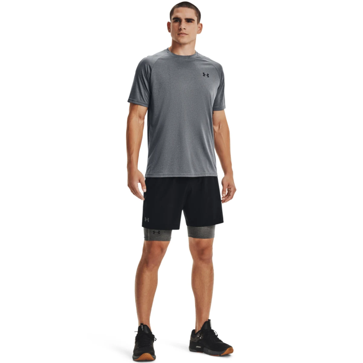 Pánske tréningové kraťasy UNDER ARMOUR UA HG Armour Lng Shorts · záber 3