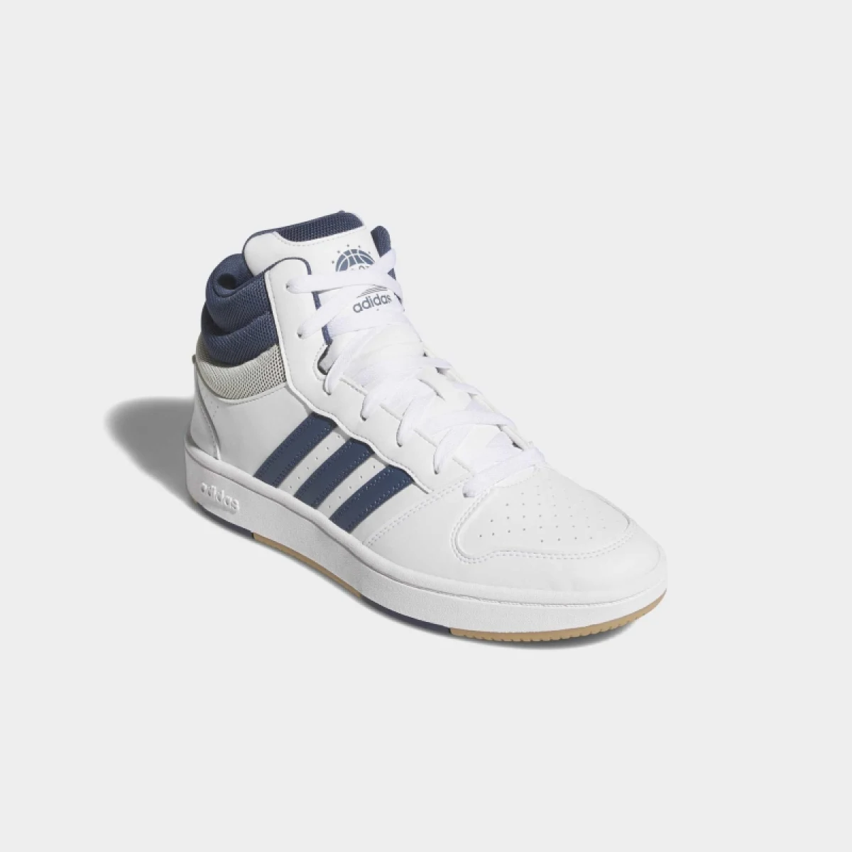 Pánska rekreačná obuv ADIDAS Hoops Mid Classic M cloud white preloved ink orbit grey · záber 2