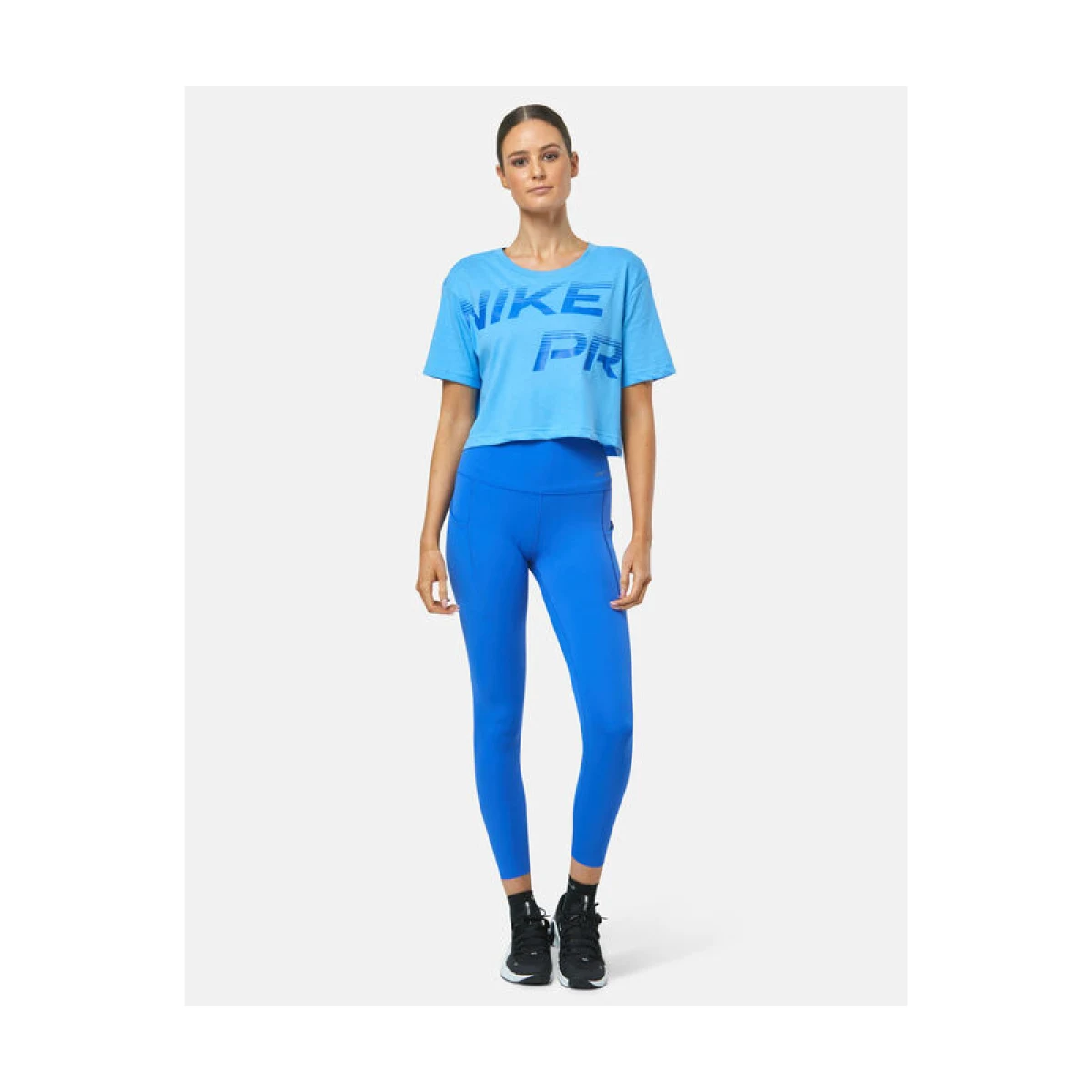 Dámské tréninkové tričko s krátkým rukávem NIKE PRO W GRX SS-FQ4985-412-UNIVERSITY BLUE · záber 4