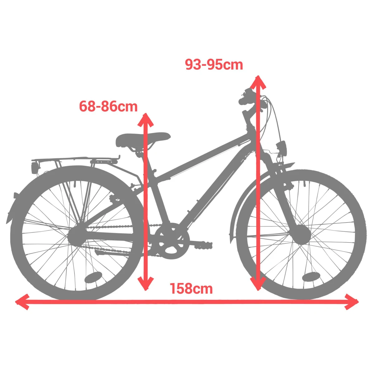BTWIN Detský mestský bicykel Hoprider 900 9 – 12 rokov tmavomodrý 24" · záber 2