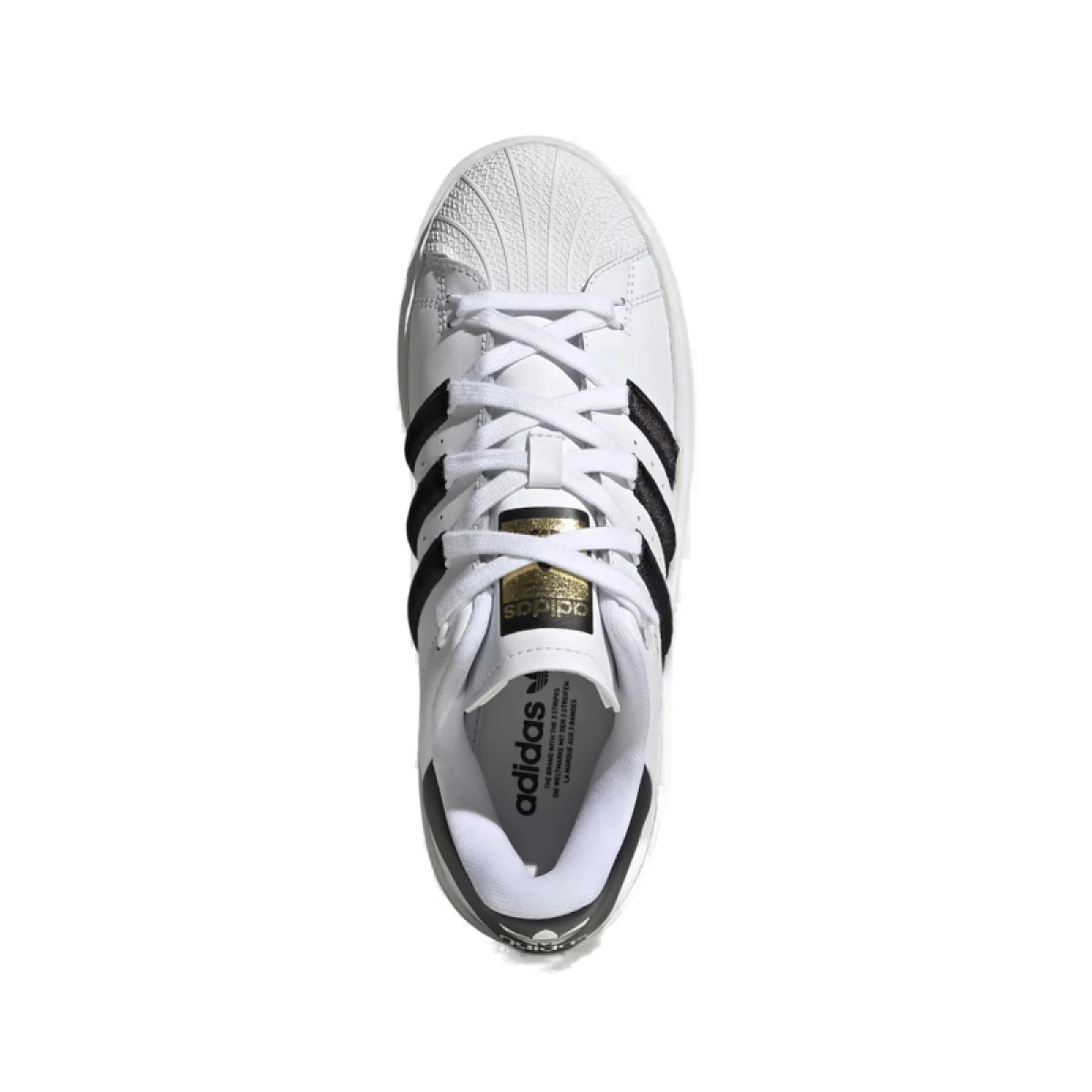 Dámská vycházková obuv ADIDAS ORIGINALS SUPERSTAR BONEGA W-FTWWHT CBLACK GOLDMT · záber 5