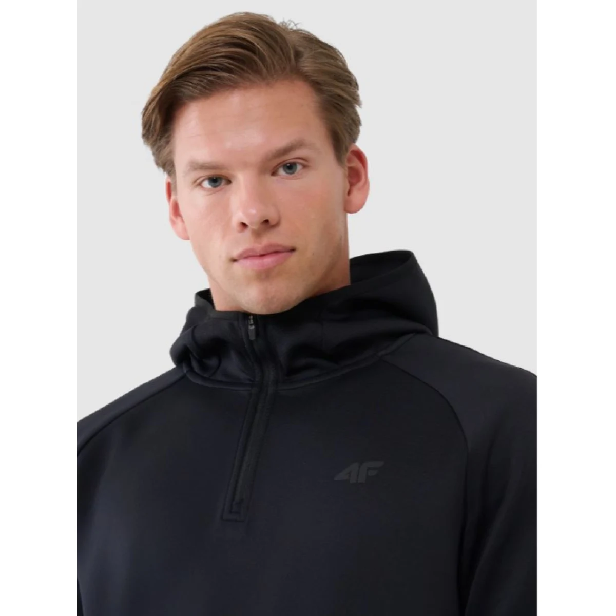 Pánská mikina s kapucí 4F SWEATSHIRT FNK M457-20S-DEEP BLACK · záber 2