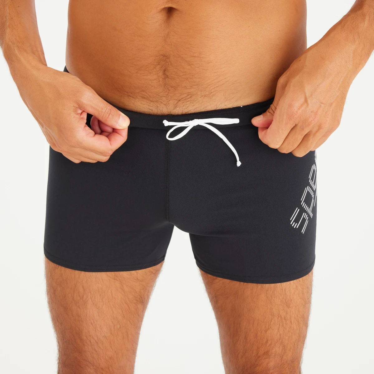 SPEEDO Pánske boxerkové plavky SPEEDO čierno-biele L-XL · záber 2