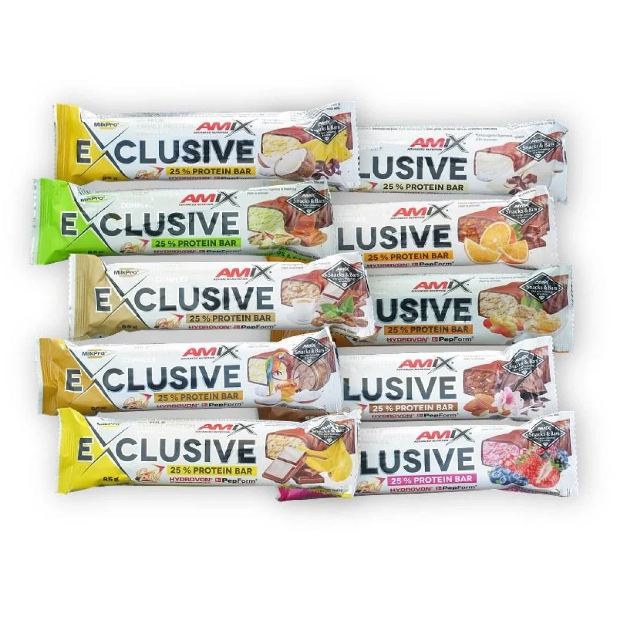 Amix 12x Exclusive Protein Bar 85g MIX · záber 1