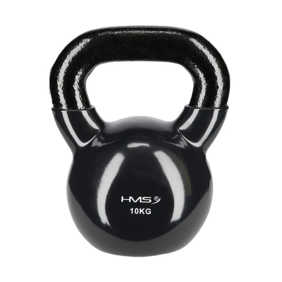 HMS Kettlebell pokrytý vinylem KNV10 10 kg, černý · záber 1