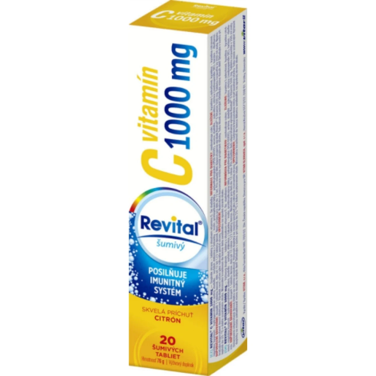 Revital vitamín C 1000 mg 20 šumivých tabliet citrón · záber 1