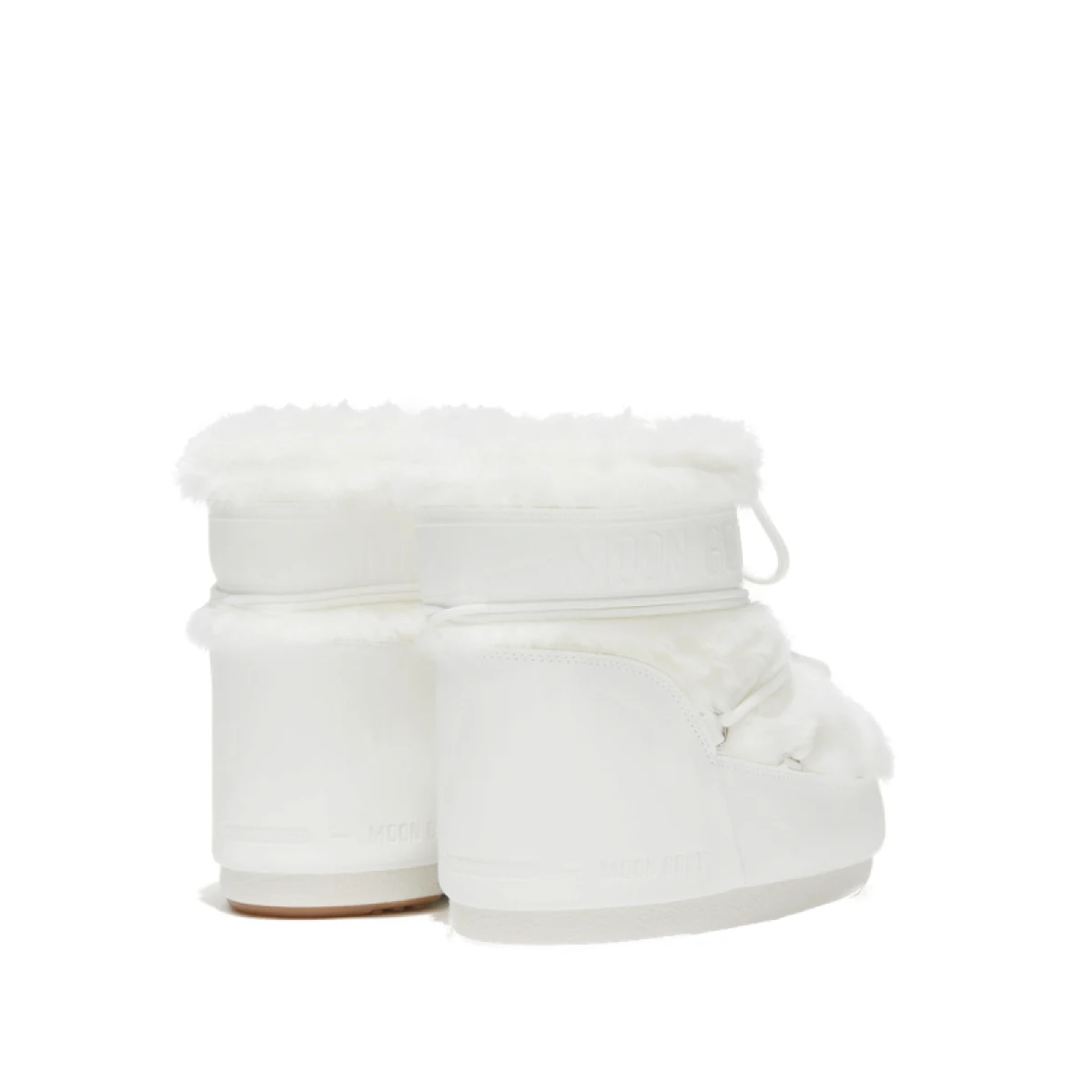Dámské kotníkové zimní boty MOON BOOT MB ICON LOW FAUX FUR, A002 OPTICAL WHITE · záber 2