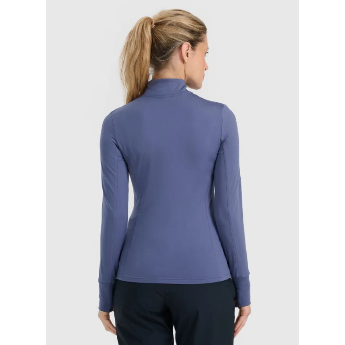 Dámské termo tričko s dlouhým rukávem a s polovičním zipem 4F BRUSHED UNDERWEAR F098-WAW25UBRUF098-32S-DENIM · záber 5