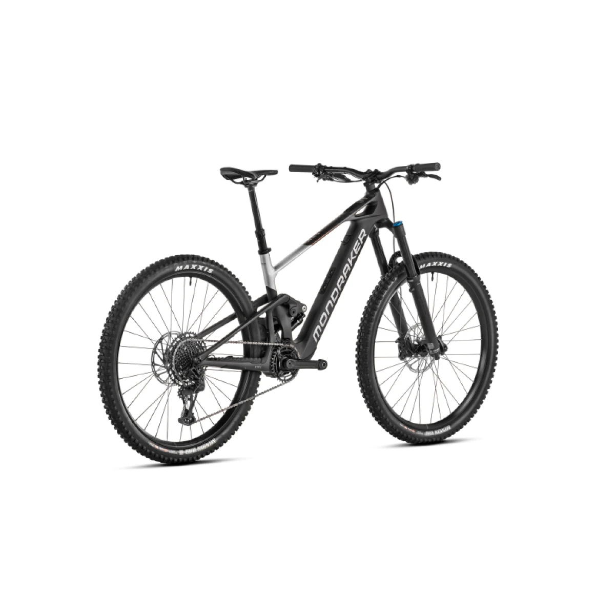 Horské elektrokolo MONDRAKER Neat R, carbon racing silver bronze · záber 3