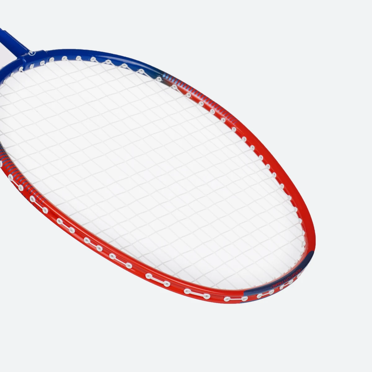 KUIKMA Detská bedmintonová raketa BR100 hliníková 90 g modro-červená bez · záber 2