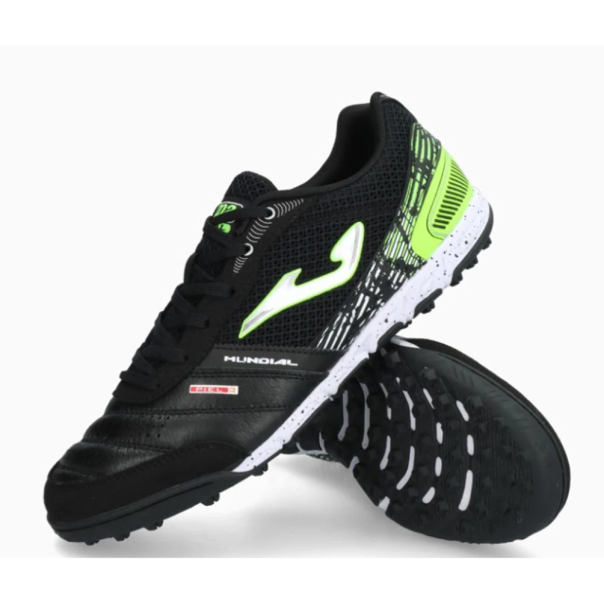 Pánské fotbalové kopačky turfy JOMA Mundial 2501 M TF black green · záber 2