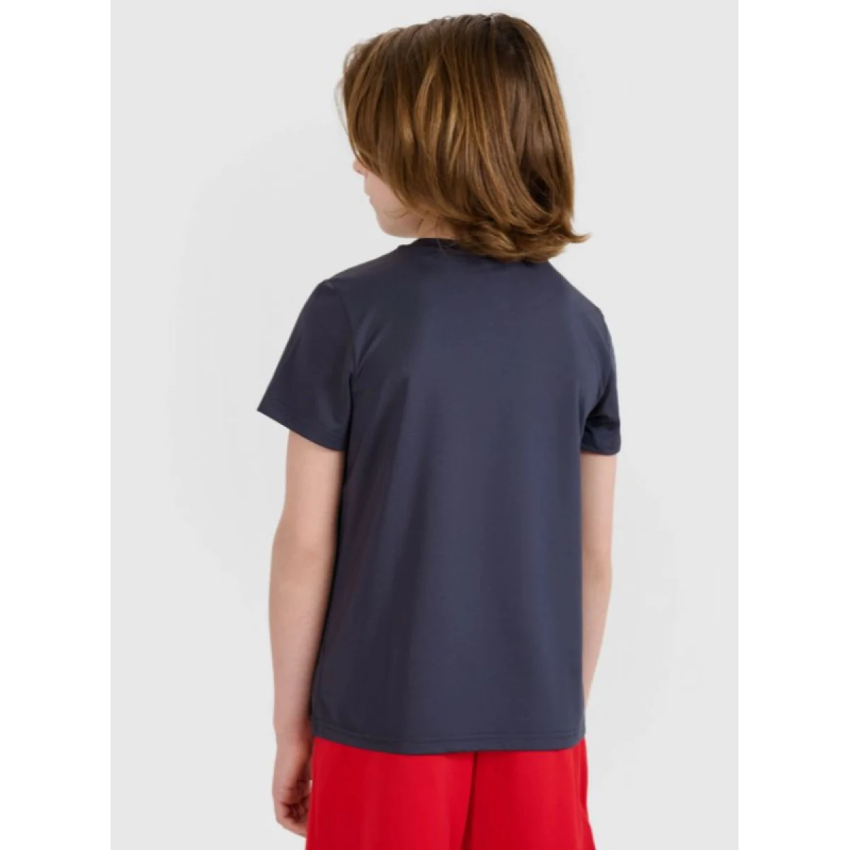 Chlapecké tréninkové tričko s krátkým rukávem 4F JUNIOR TSHIRT FNK M1209-22S-ANTHRACITE · záber 5