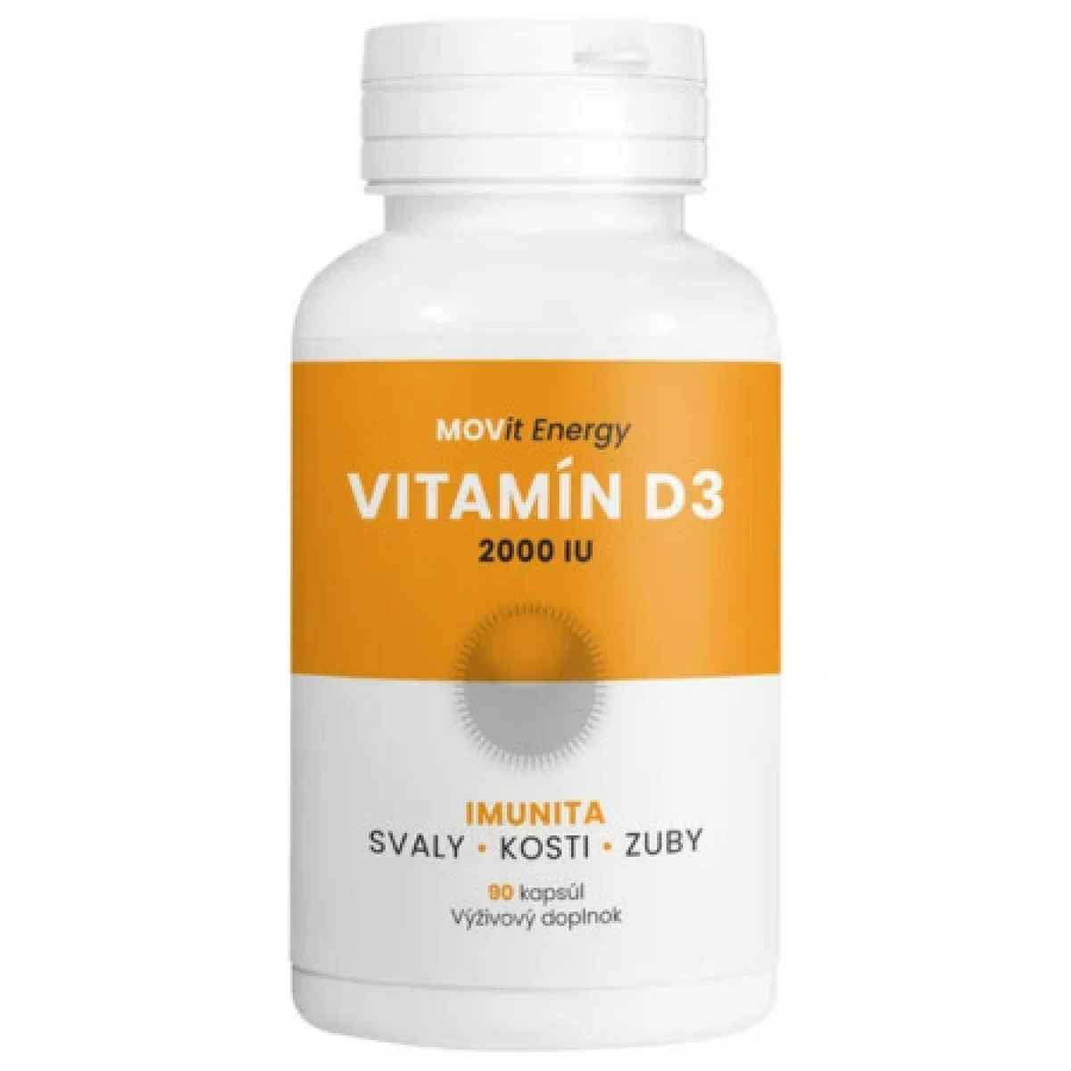 MOVIT Vitamín D3 2000 I.U. 50 mcg 90 kapsúl · záber 1