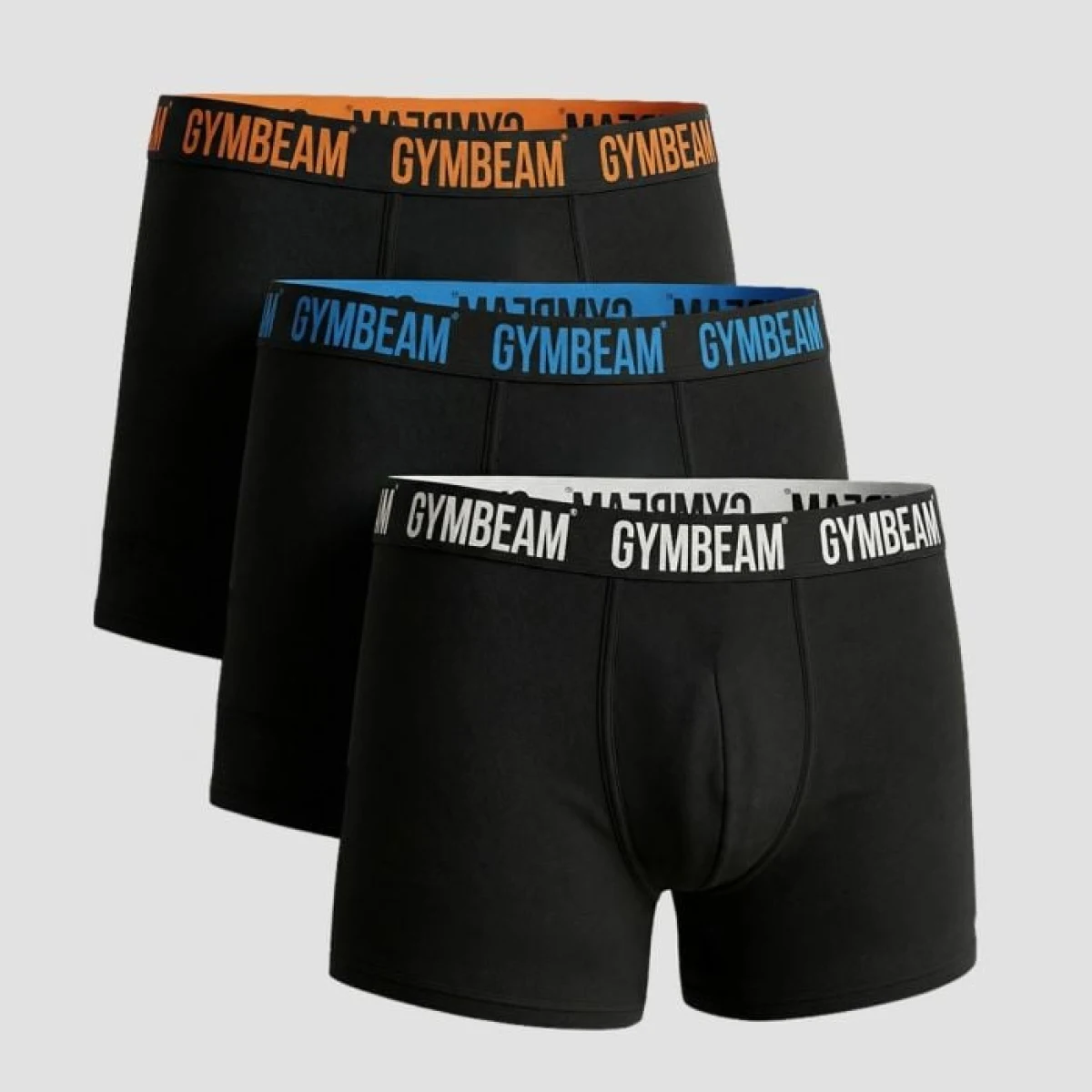 Мъжки боксерки FIT, 3 броя, черни - GymBeam - Размер: L | Тегло: 0,291 g · záber 1