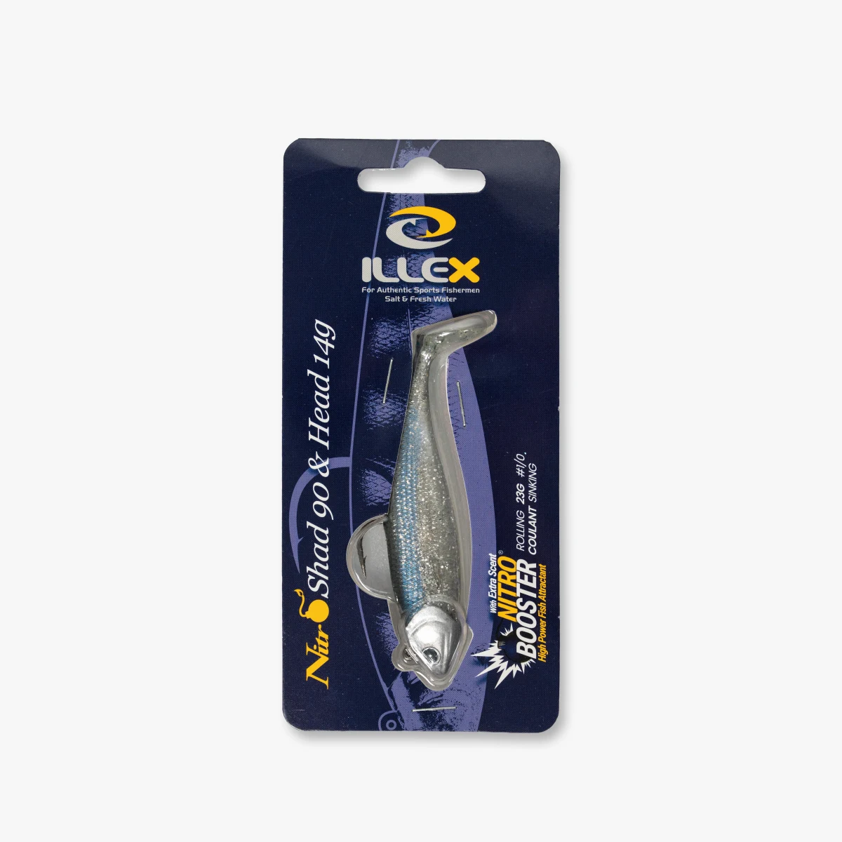 ILLEX ILLEX Nitro Shad 90 set prívlačovej nástrahy predpripravený 14g Bleak bez · záber 1