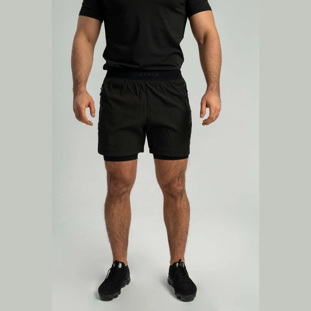 STRIX 2in1 shorts black - Velikost: S | Barva: čierna | Teža: 0,24 g | Pakiranje: 80 · záber 4