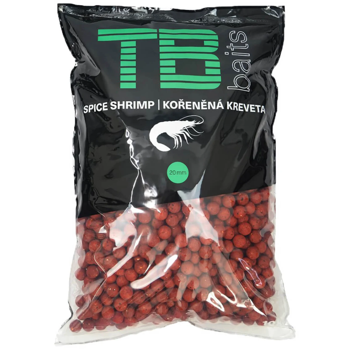 TB Baits Spice Shrimp, 10 kg priemer 20 mm · záber 1