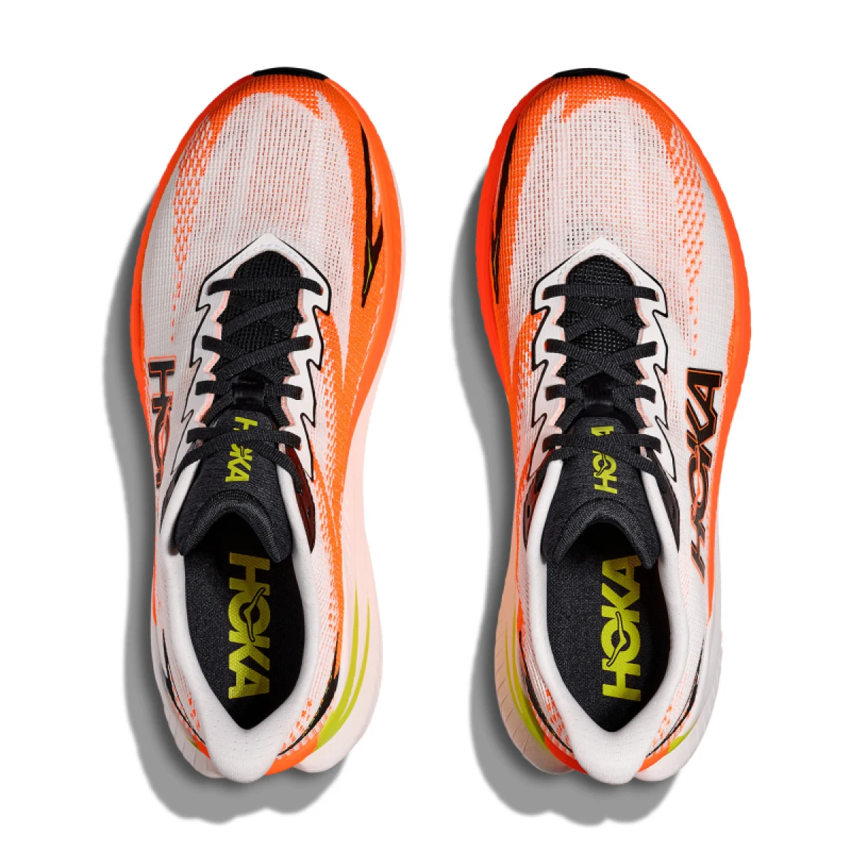 Pánska bežecká obuv HOKA Mach X 3 M white neon tangerine · záber 4