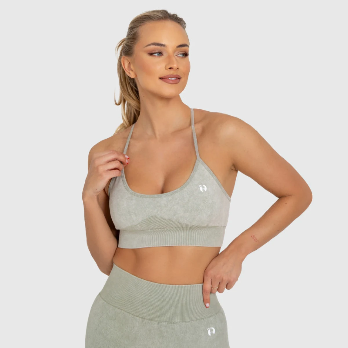 Dámska podprsenka Iron Aesthetics Faded, washed green · záber 10