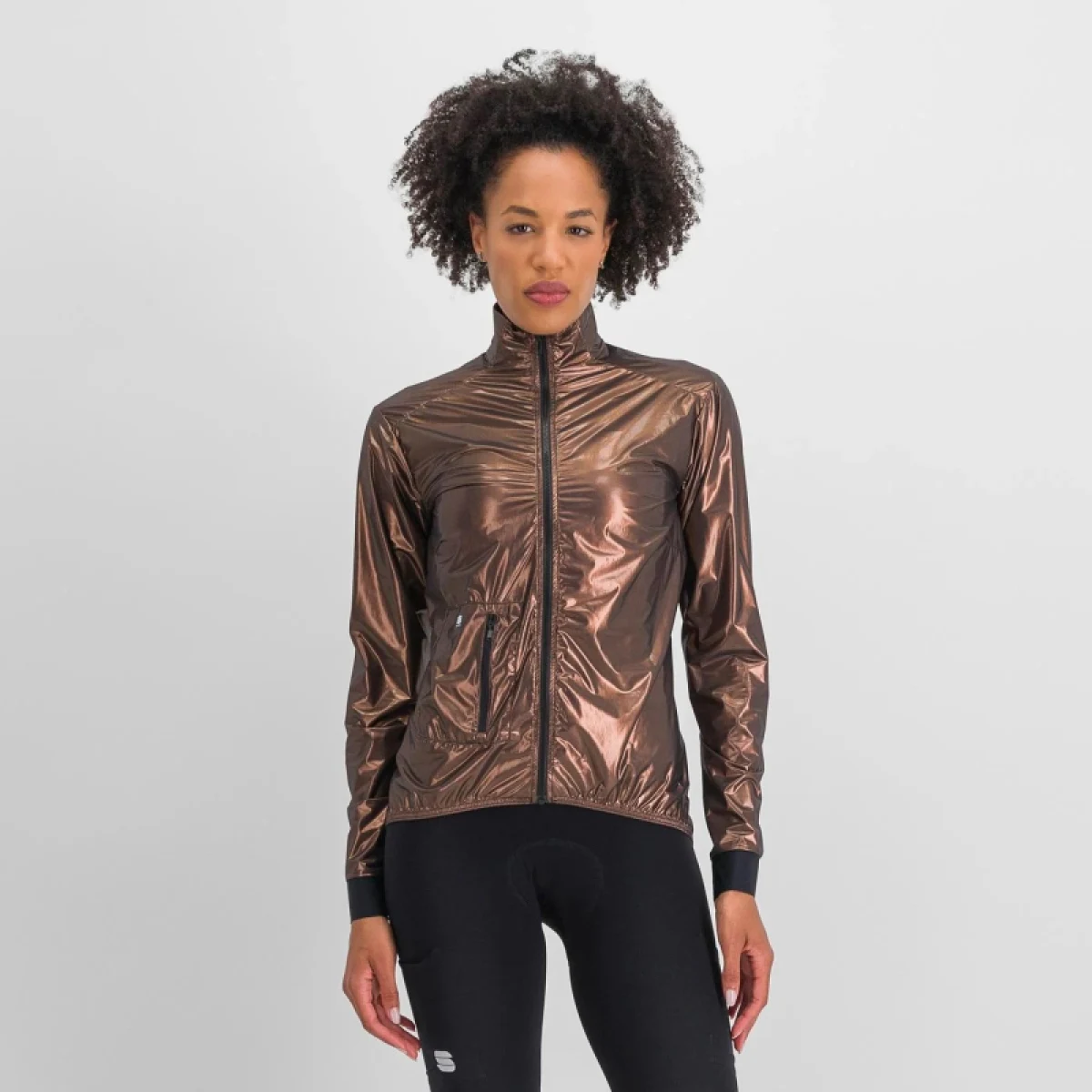 Dámská cyklistická bunda SPORTFUL Giara w packable jacket, metal bronze · záber 2