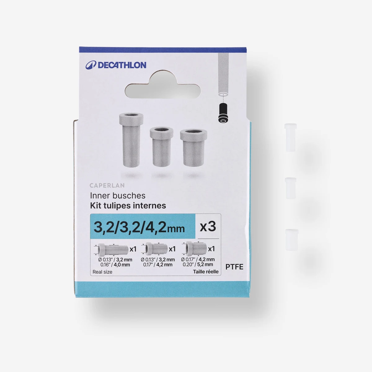 CAPERLAN Vnútorná priechodka 3,2/3,2/4,2 mm bez · záber 1