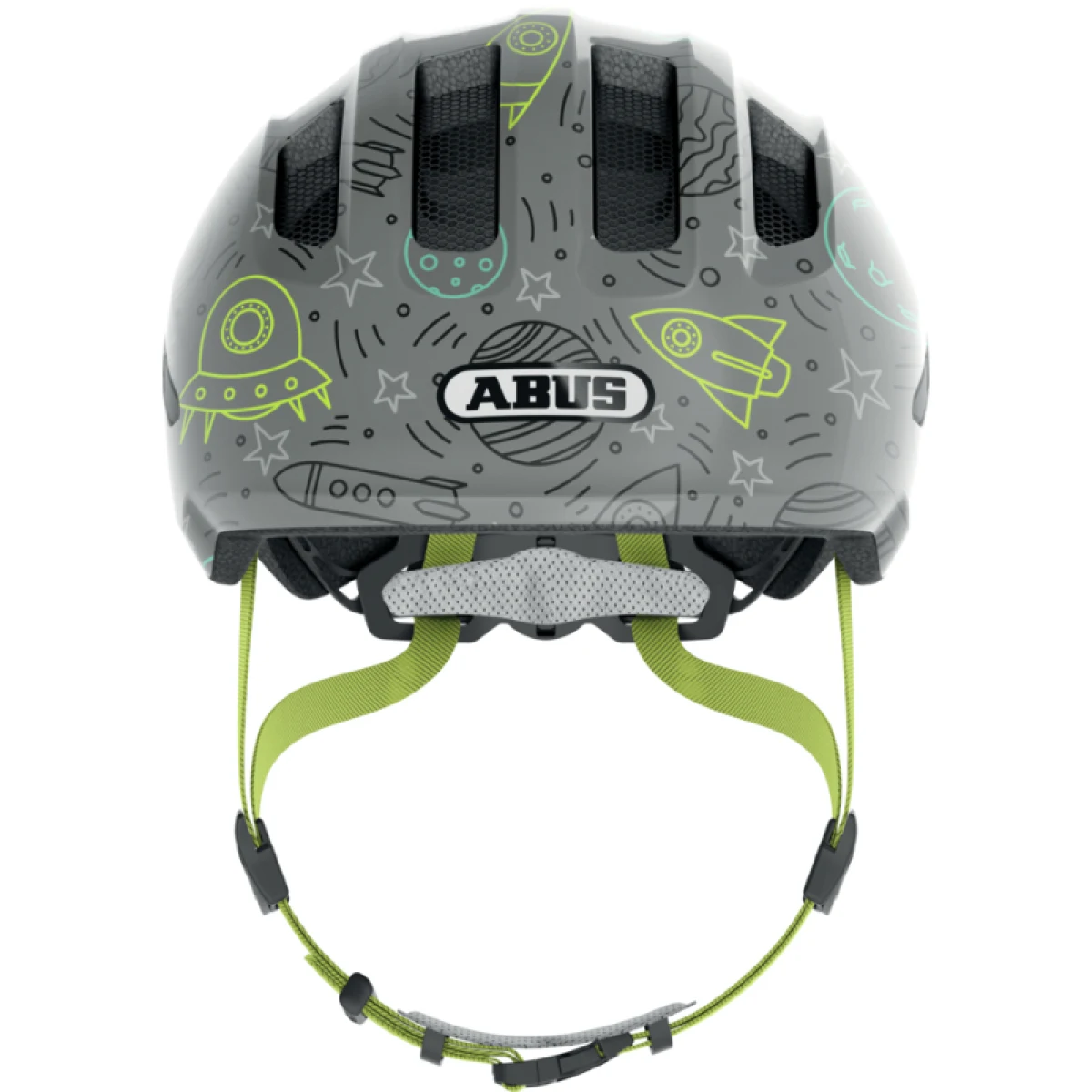 Juniorská cyklistická helma ABUS Smiley 3.0 LED grey space S · záber 2