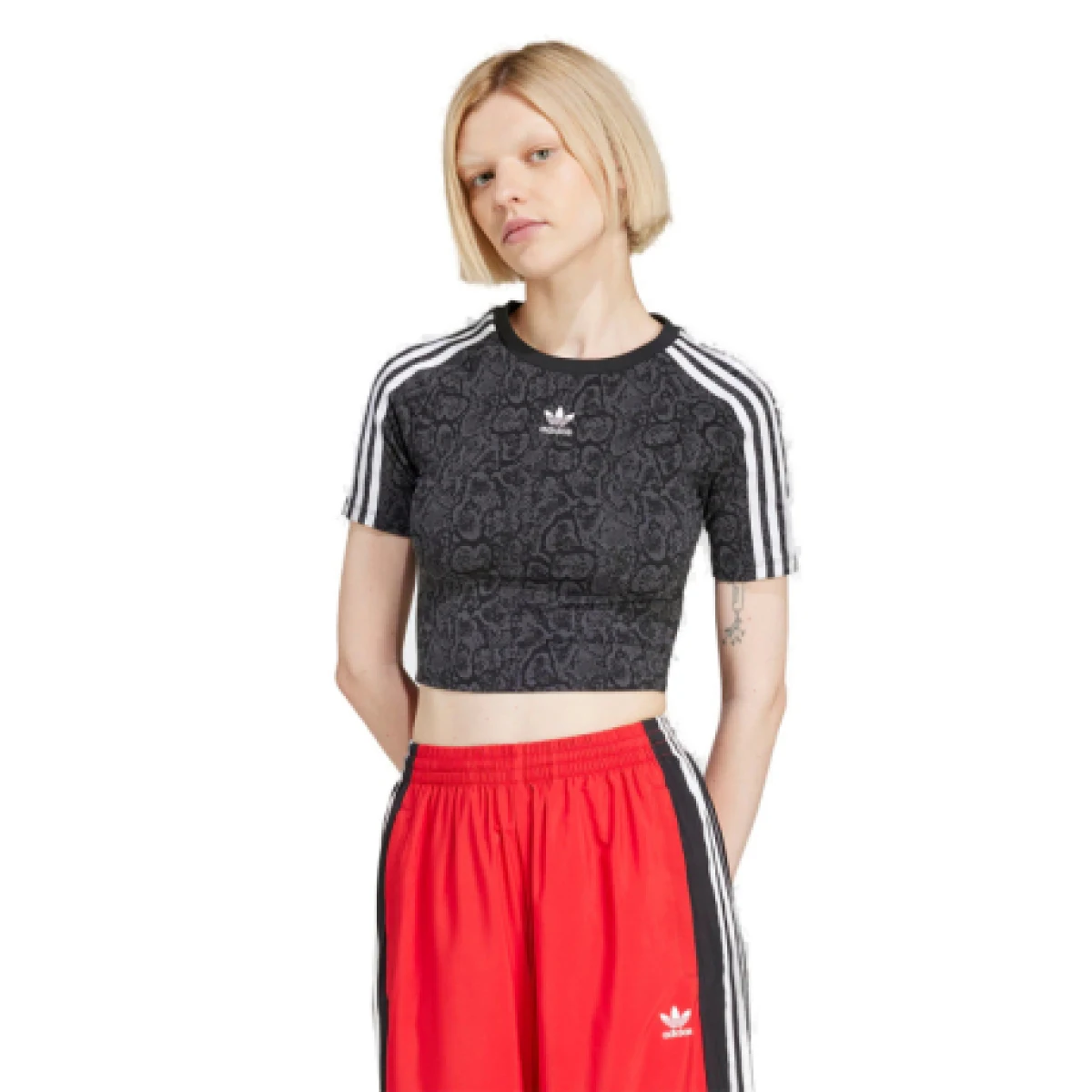 Dámské tričko s krátkým rukávem ADIDAS ORIGINALS SNAKE BABY TEE · záber 1