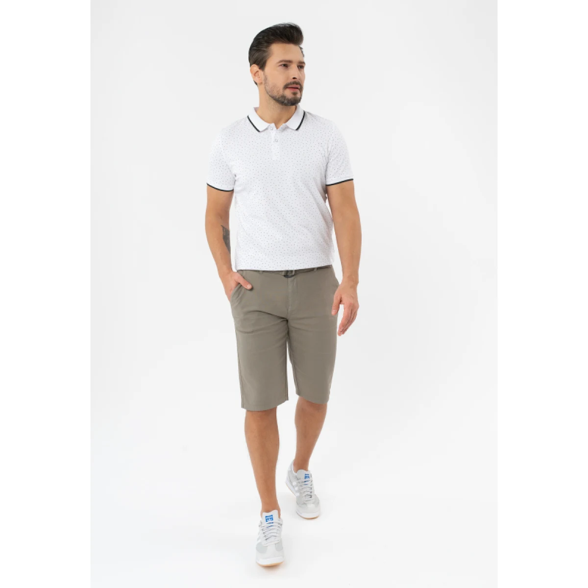Pánské polo tričko s krátkým rukávem VOLCANO O-GLACIER-WHITE · záber 4