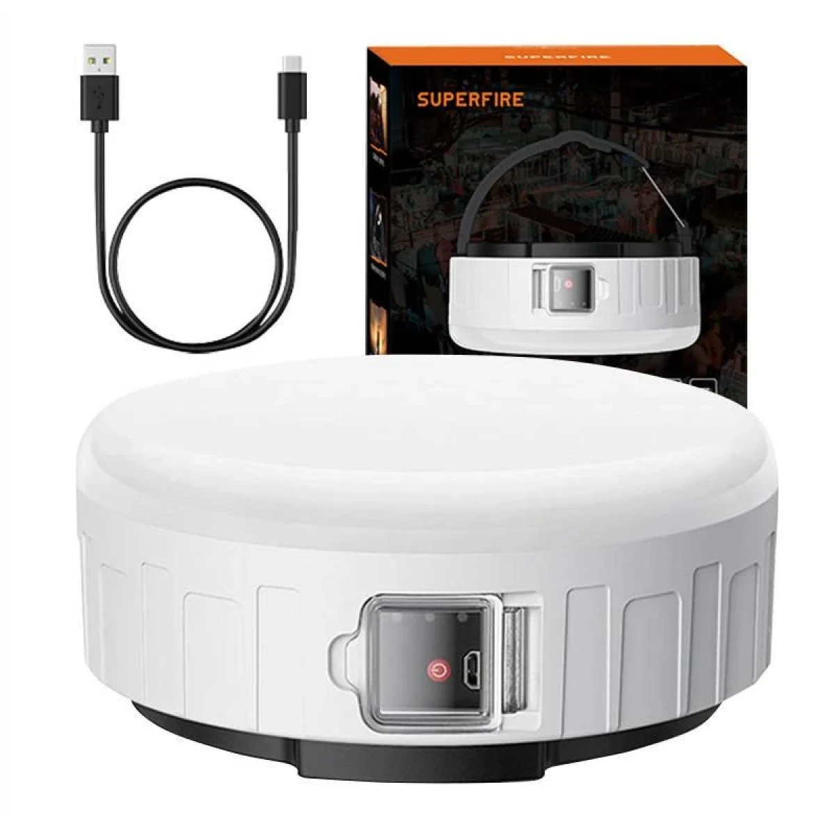 Superfire Kempingová lampa T25, 400lm, USB · záber 1