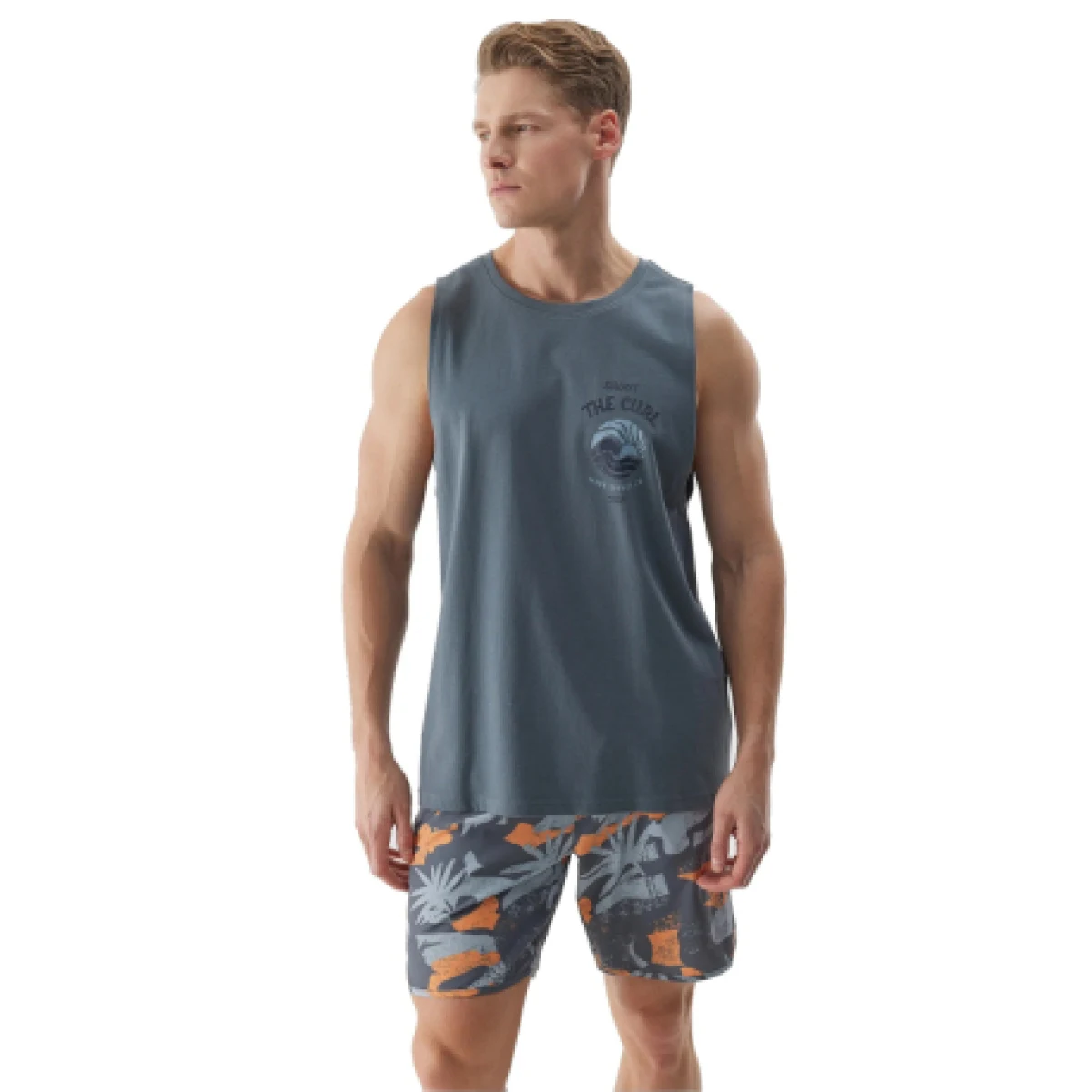 Pánské tílko 4F TSHIRT-4FWSS24TTSHM1319-22S-ANTHRACITE · záber 1