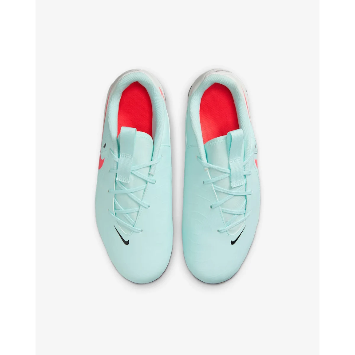 Chlapecké fotbalové kopačky outdoorové NIKE Phantom GX 2 Academy Jr FG MG mint off noir atomic red · záber 5