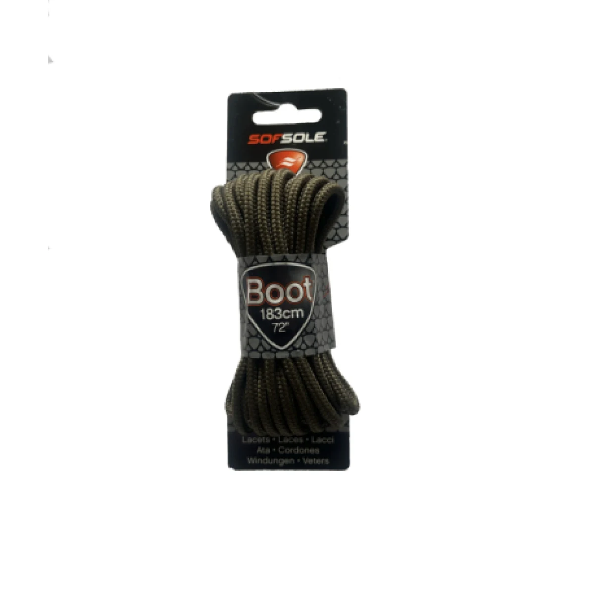 Šnúrky do topánok SOFSOLE LACES OUTDOOR 801966 DARK BROWN WAXED 114 CM · záber 1