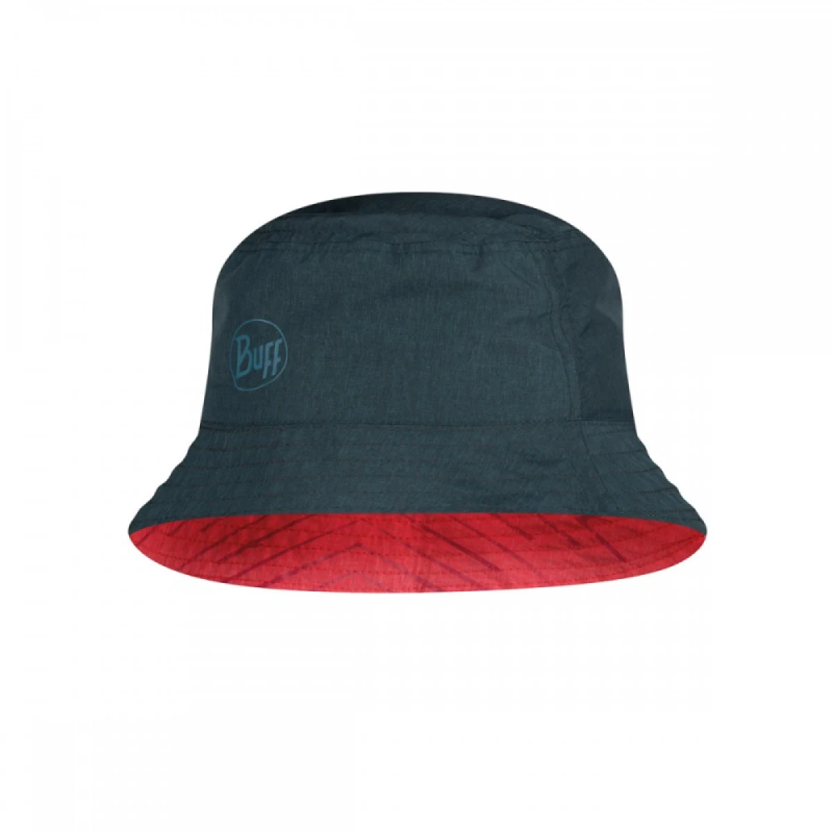 Klobúk BUFF TRAVEL BUCKET HAT COLLAGE RED-BLACK -RED-Standard · záber 3