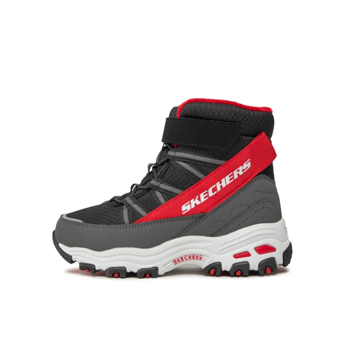 Chlapecké kotníkové zimní boty SKECHERS D Lites Mid black red · záber 2