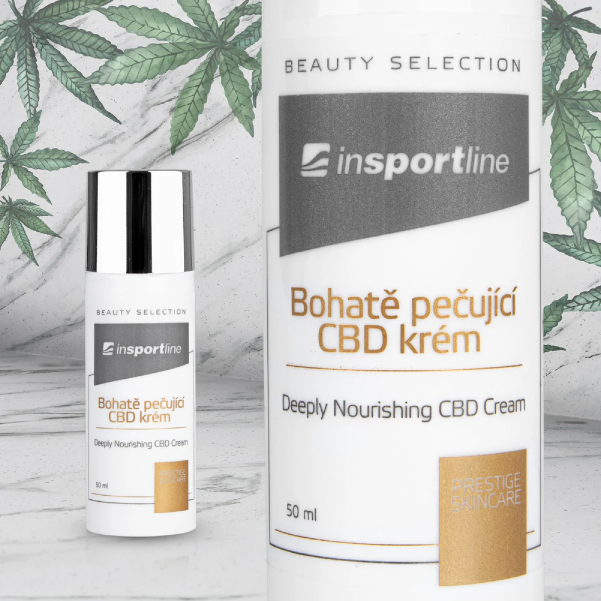 inSPORTline Intenzívne hydratačný CBD krém 50 ml · záber 1