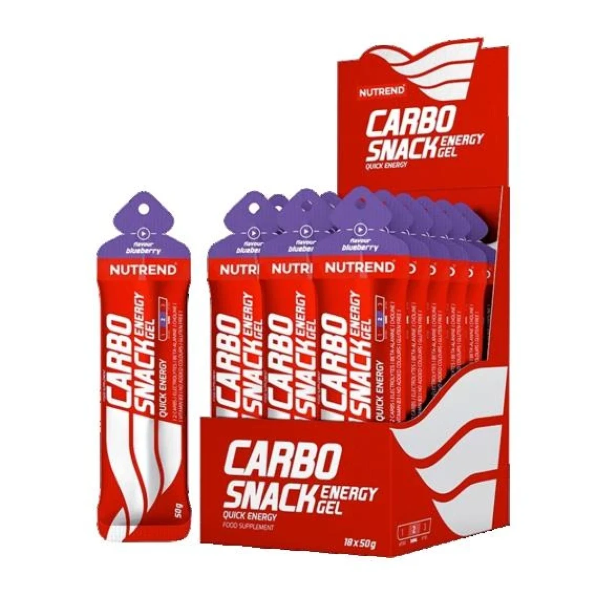 Nutrend Carbosnack sáček 50g - Barva: Vícebarevná | Příchuť: Citron · záber 1