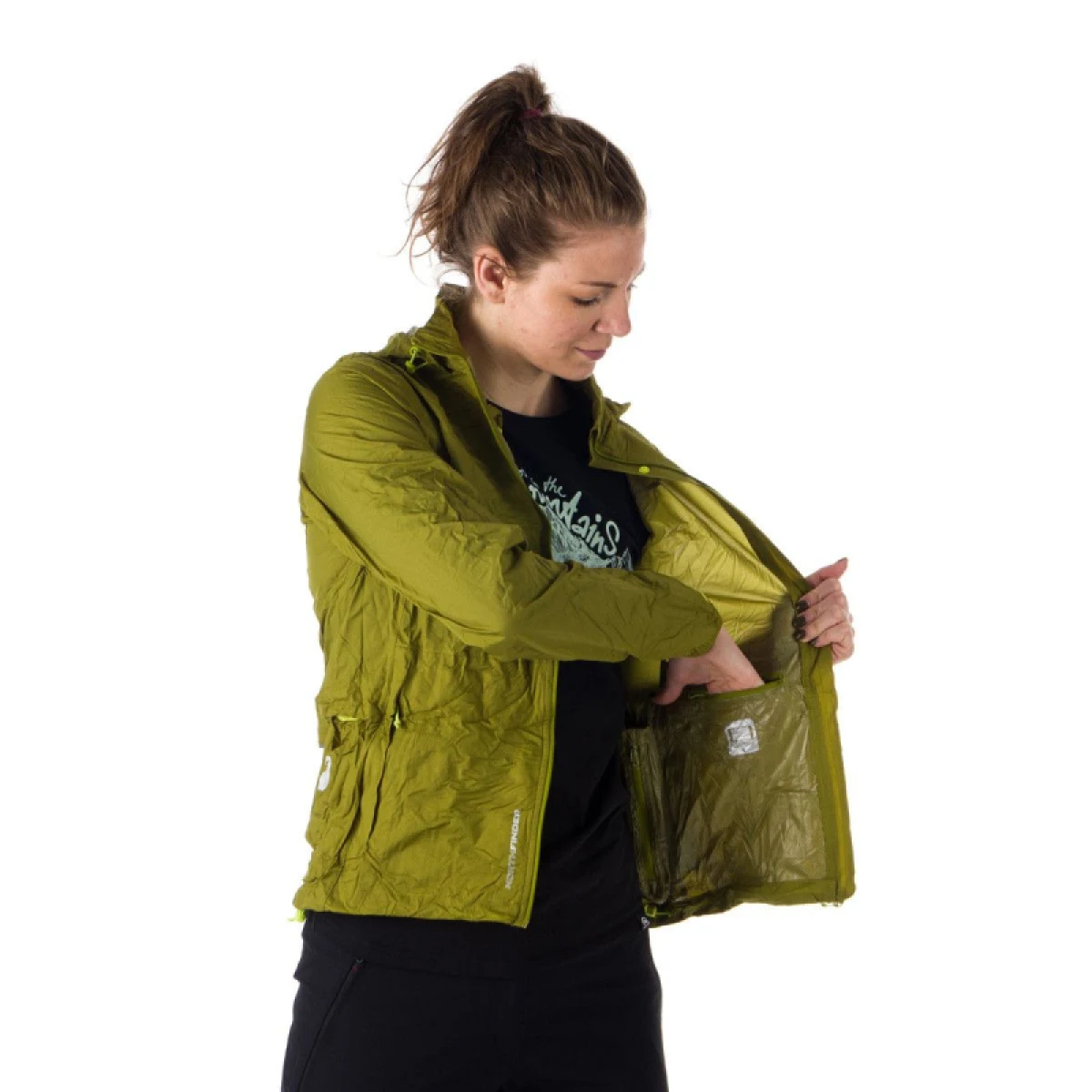 Dámska tréningová bunda s kapucňou NORTHFINDER NORTHKIT-BU-4268OR-macaw green · záber 5