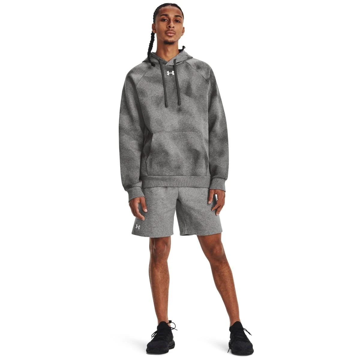 Under Armour Men‘s shorts UA Rival Fleece Shorts Grey · záber 4