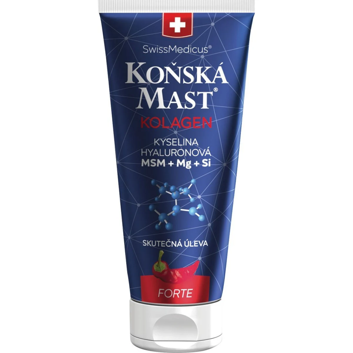 Herbamedicus konská masť s morským kolagénom forte hrejivá 200 ml · záber 1