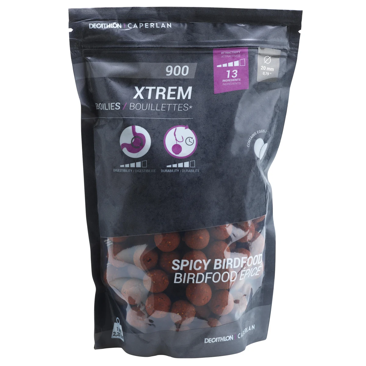 CAPERLAN Boilies Xtrem 900 20 mm 1 kg Spicy 1kg · záber 1