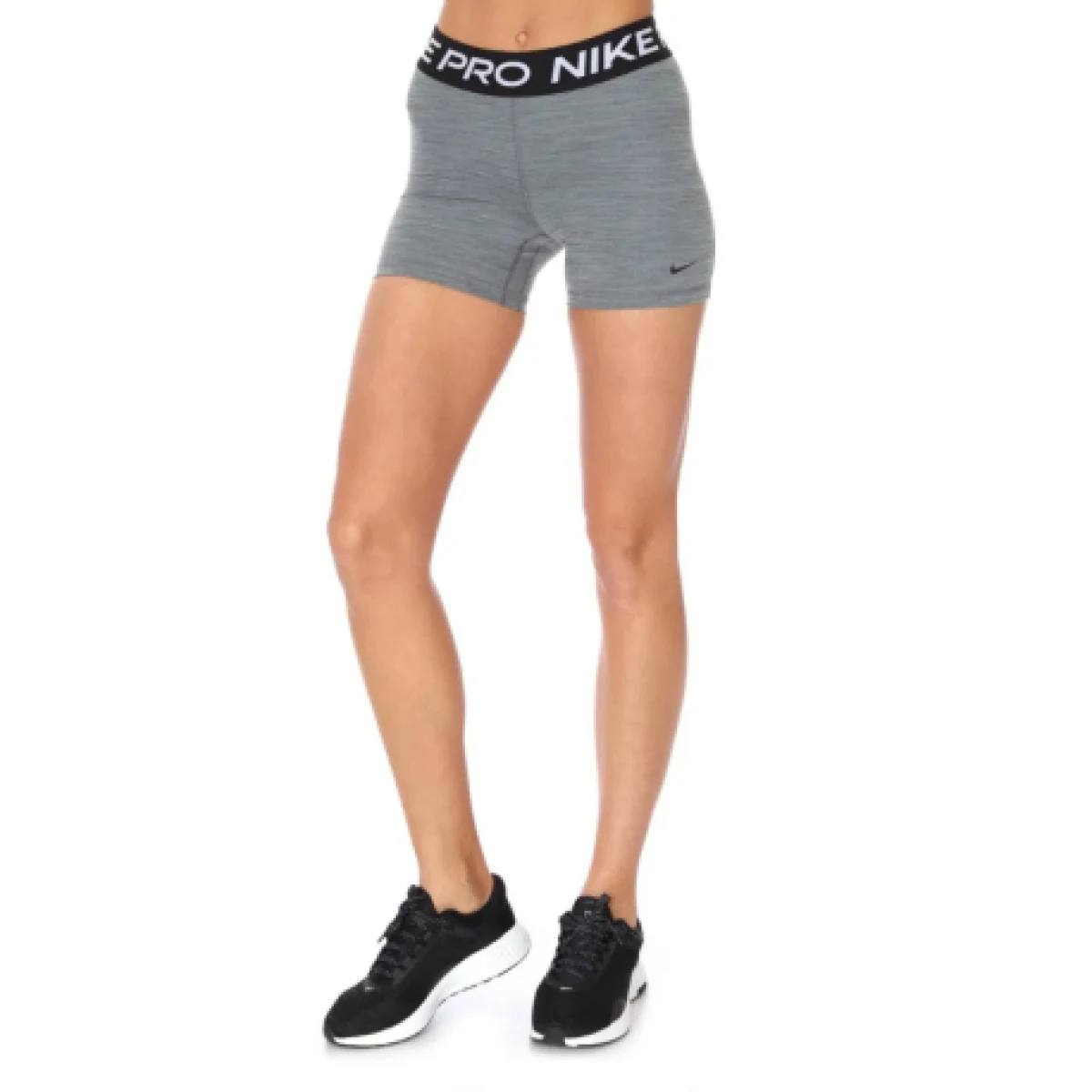 Dámske tréningové kraťasy NIKE PRO W NP 365 SHORT 5IN SMOKE GREY HTR BLACK BLACK · záber 1