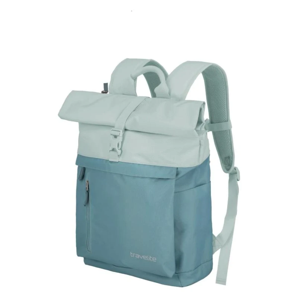 Travelite Basics Rollup Backpack Ice Blue batoh · záber 1